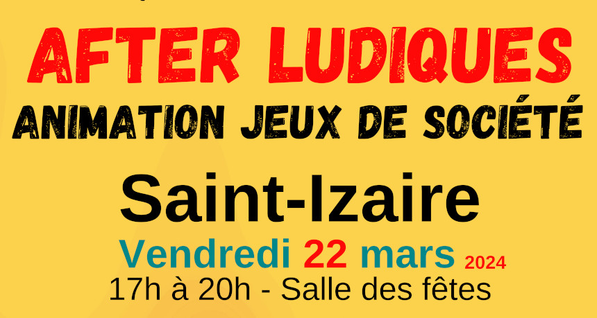 Lire la suite à propos de l’article Soirée Jeux le 22 mars à Saint Izaire